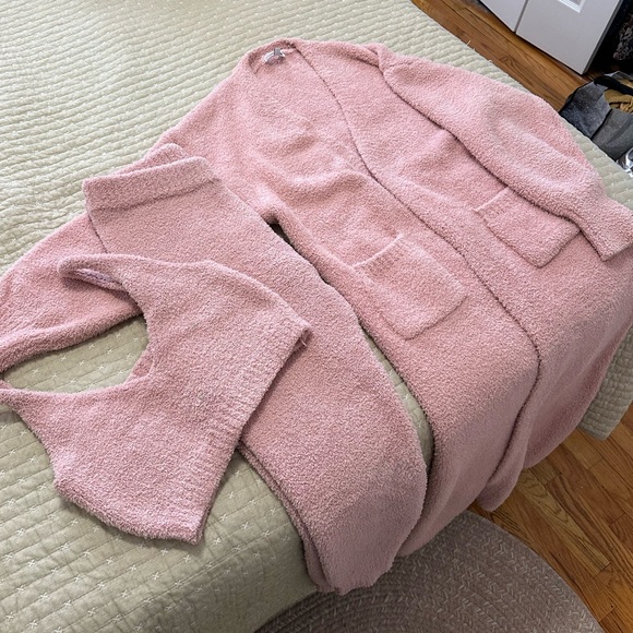 Fashion Nova Living In It 3 Piece Legging Set - Pink - Picture 4 of 5